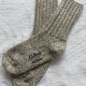 L.L.Bean Men's Tan Wool Socks